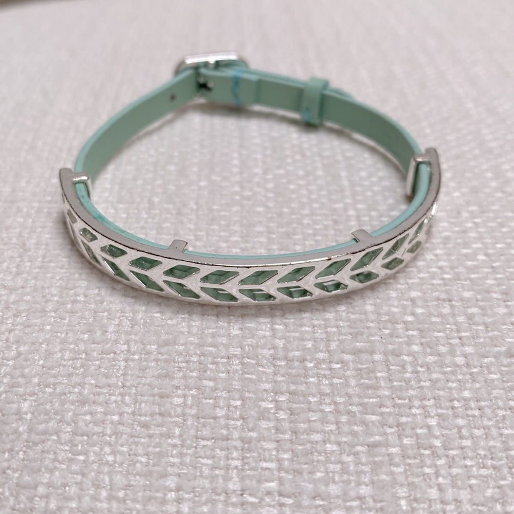 STELLA & DOT Believe Bracelet Leather Wrap Bracelet Adjustable